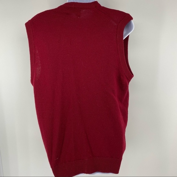 Peddleton Sz Large Burgundy Wool Vest - Picture 2 of 6